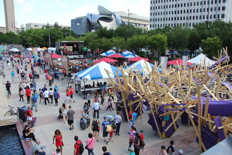 the works art design festival downtown edmonton
